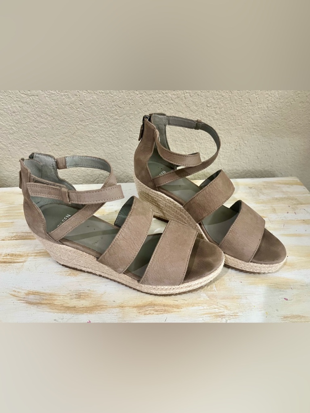 Eileen Fisher Wali Espadrille Wedge sandals
